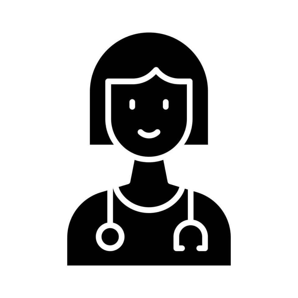 Female Doctor vector icon