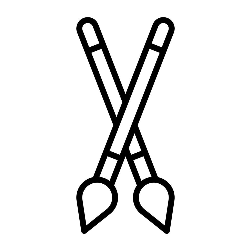 Paint Brushes vector icon