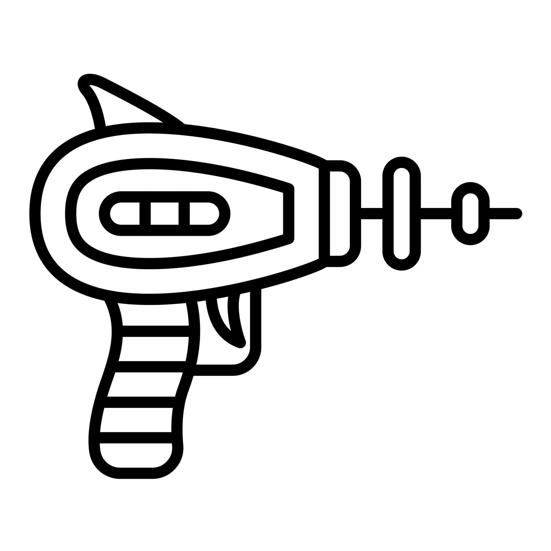 Space Gun vector icon 21708212 Vector Art at Vecteezy