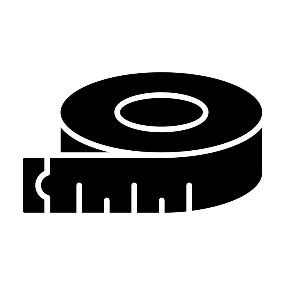 Sewing tape measure icon Royalty Free Vector Image