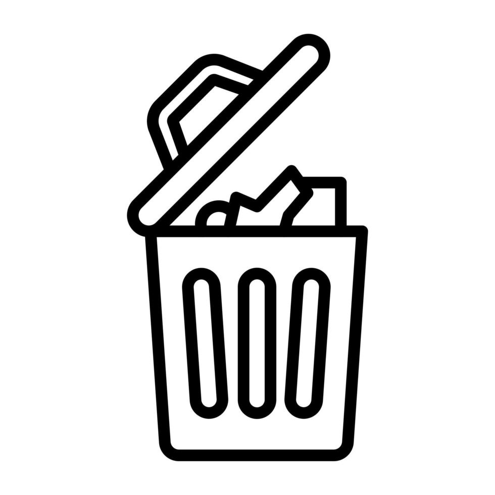 Garbage vector icon