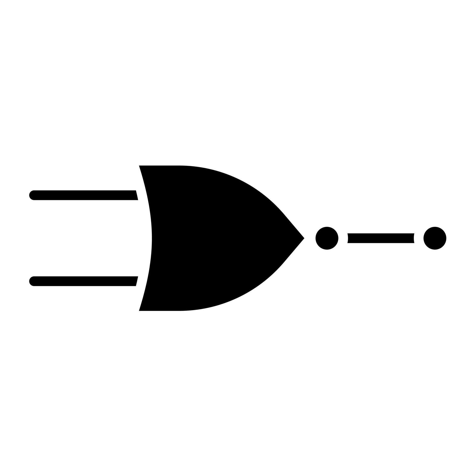 NOR Gate vector icon 21708251 Vector Art at Vecteezy