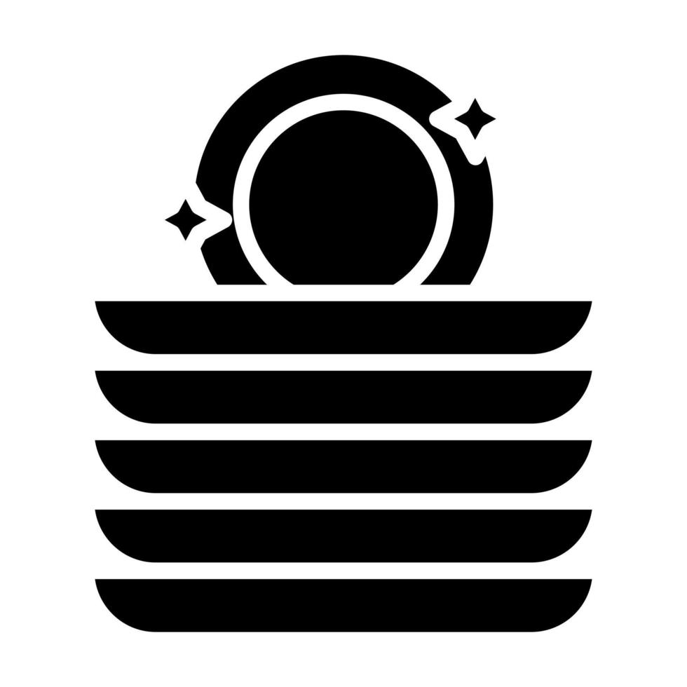 Clean Dishes vector icon