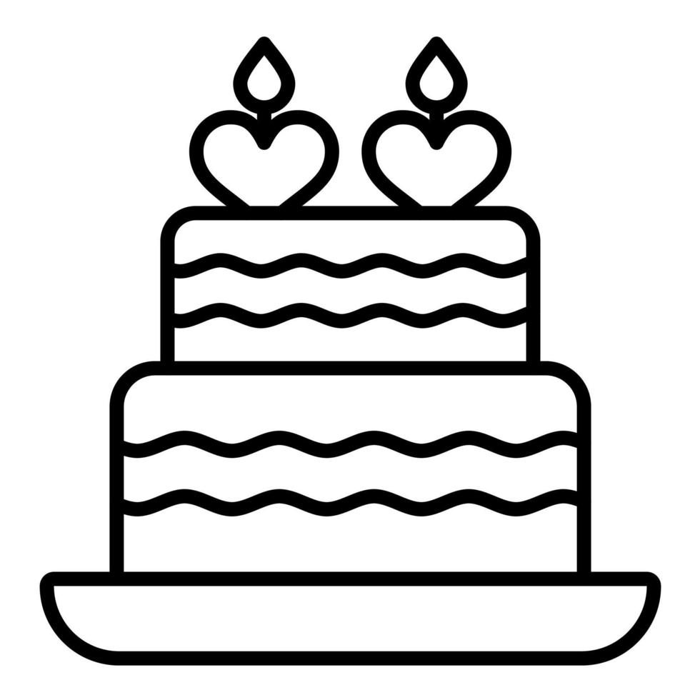 Wedding Cake vector icon