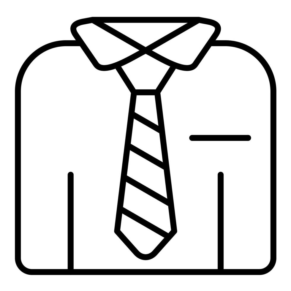 icono de vector de camisa de negocios