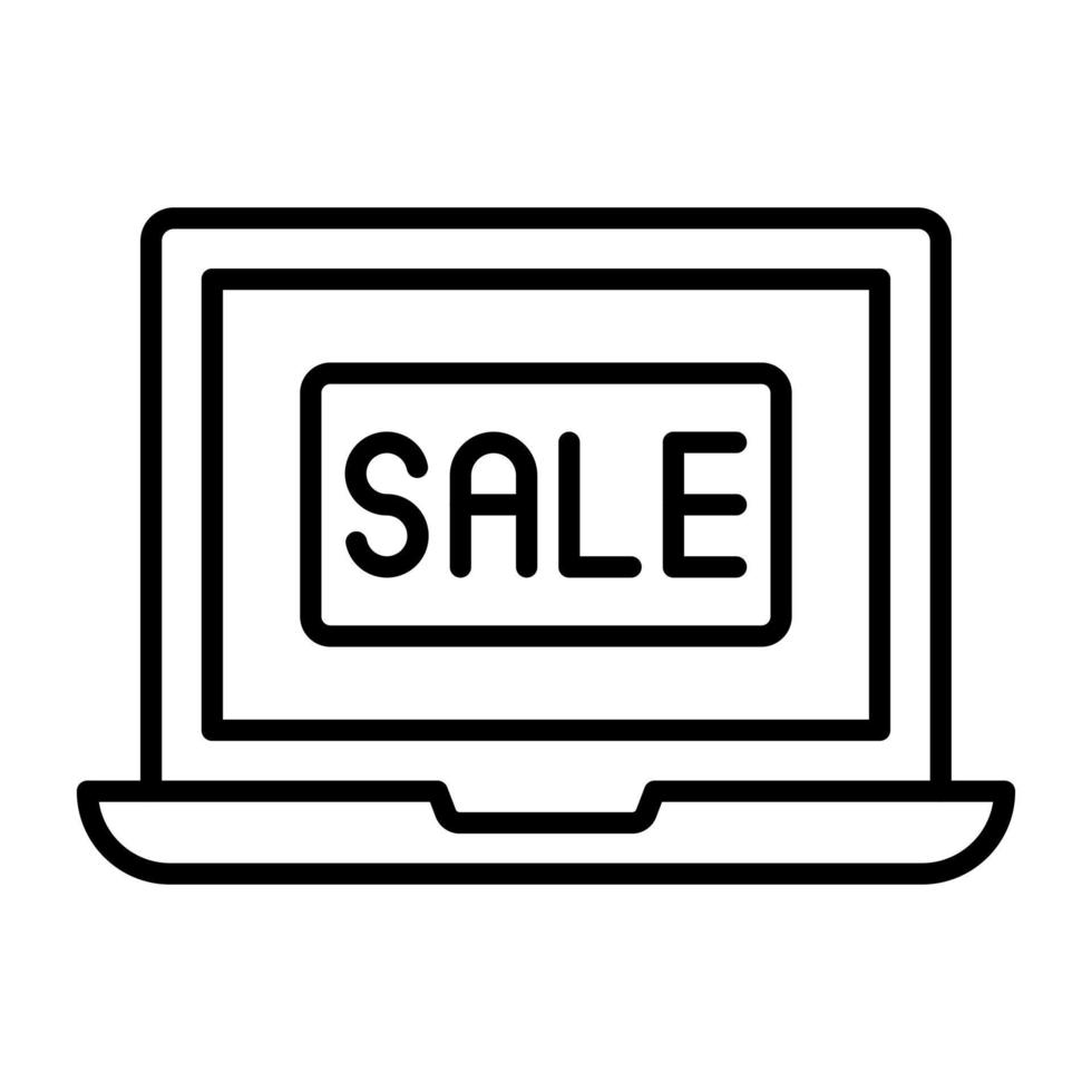 Online Sale vector icon