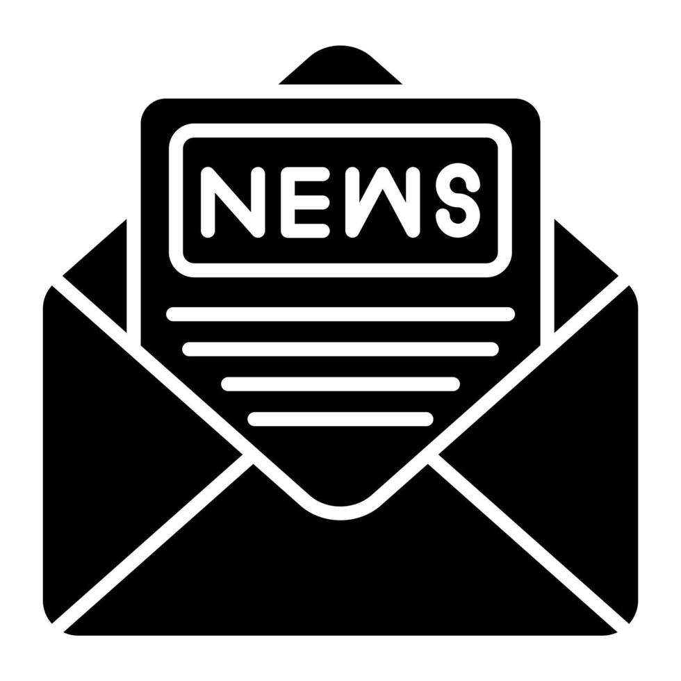 Newsletter vector icon