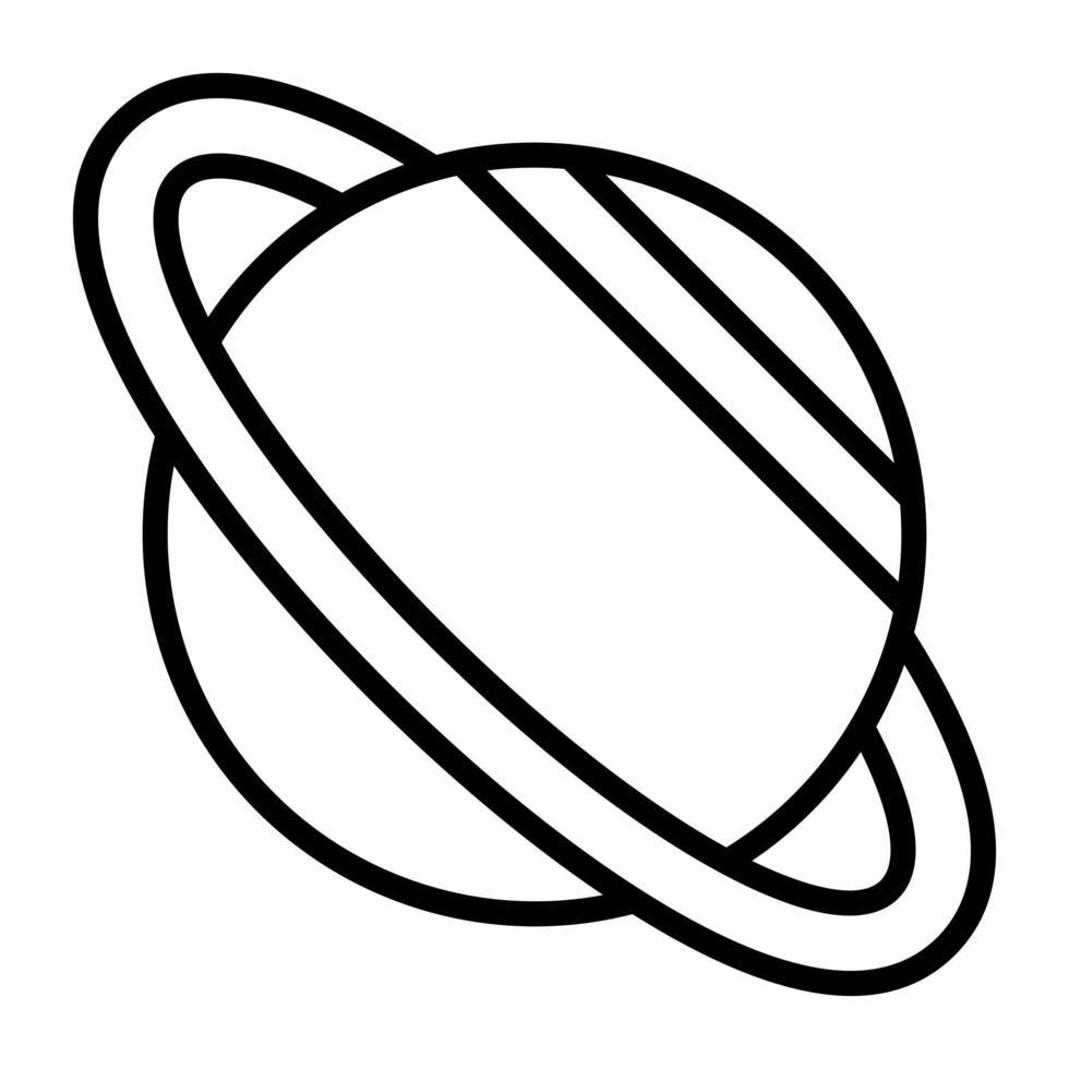 Saturn vector icon