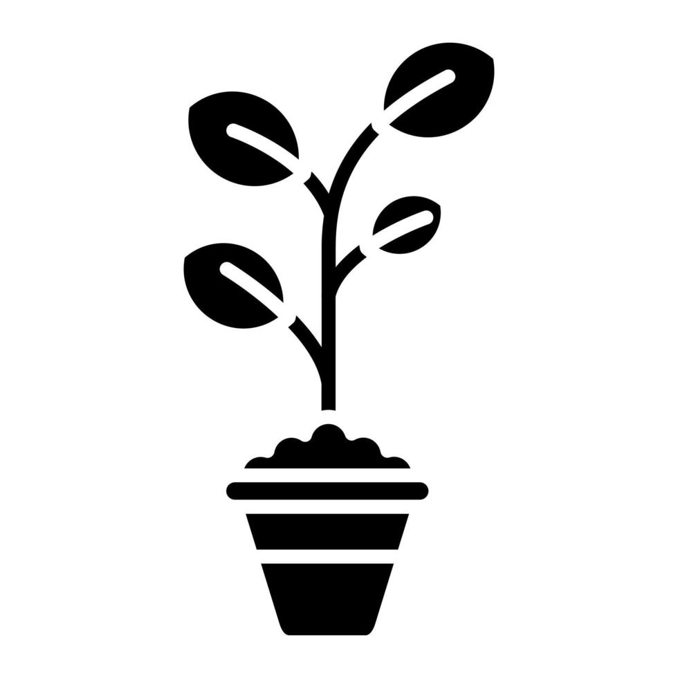 icono de vector de planta