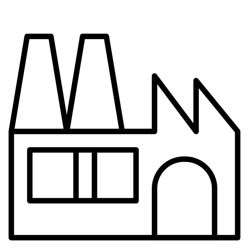 Green Factory vector icon