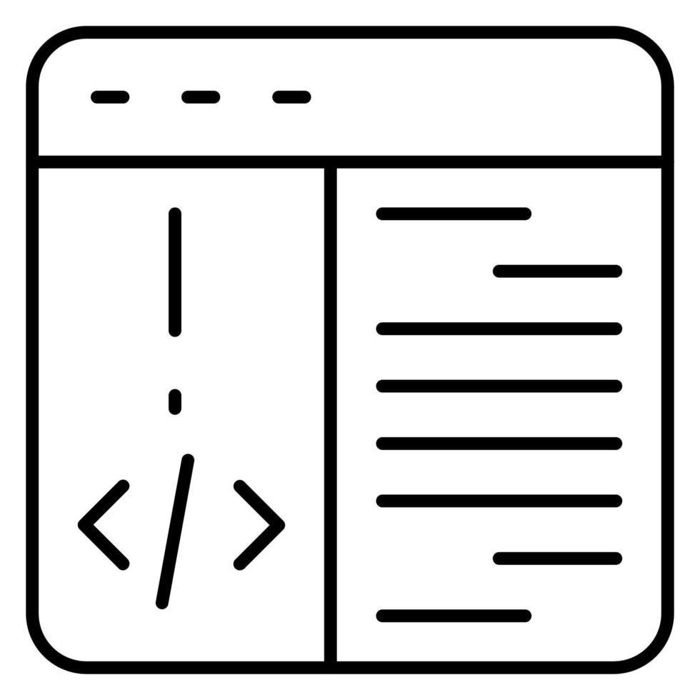 Programming vector icon