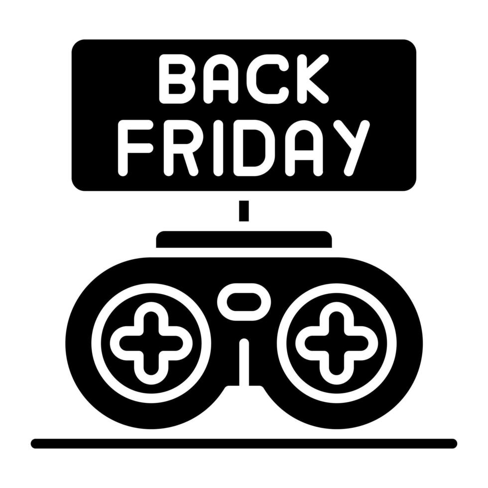 Black Friday Sale vector icon