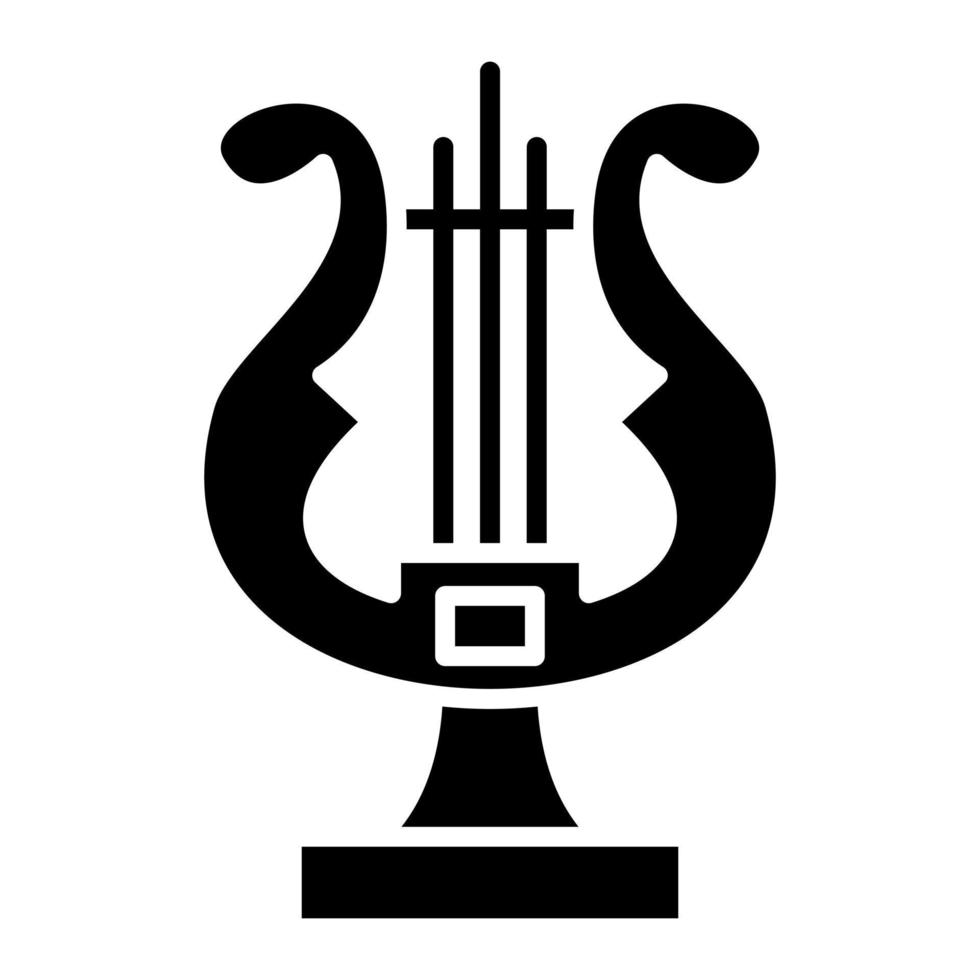 Lyre vector icon