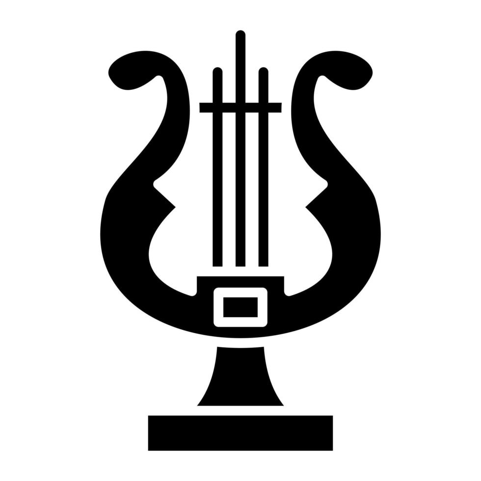 Lyre vector icon
