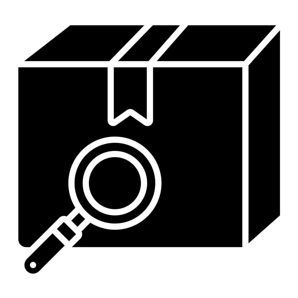 Package Search vector icon