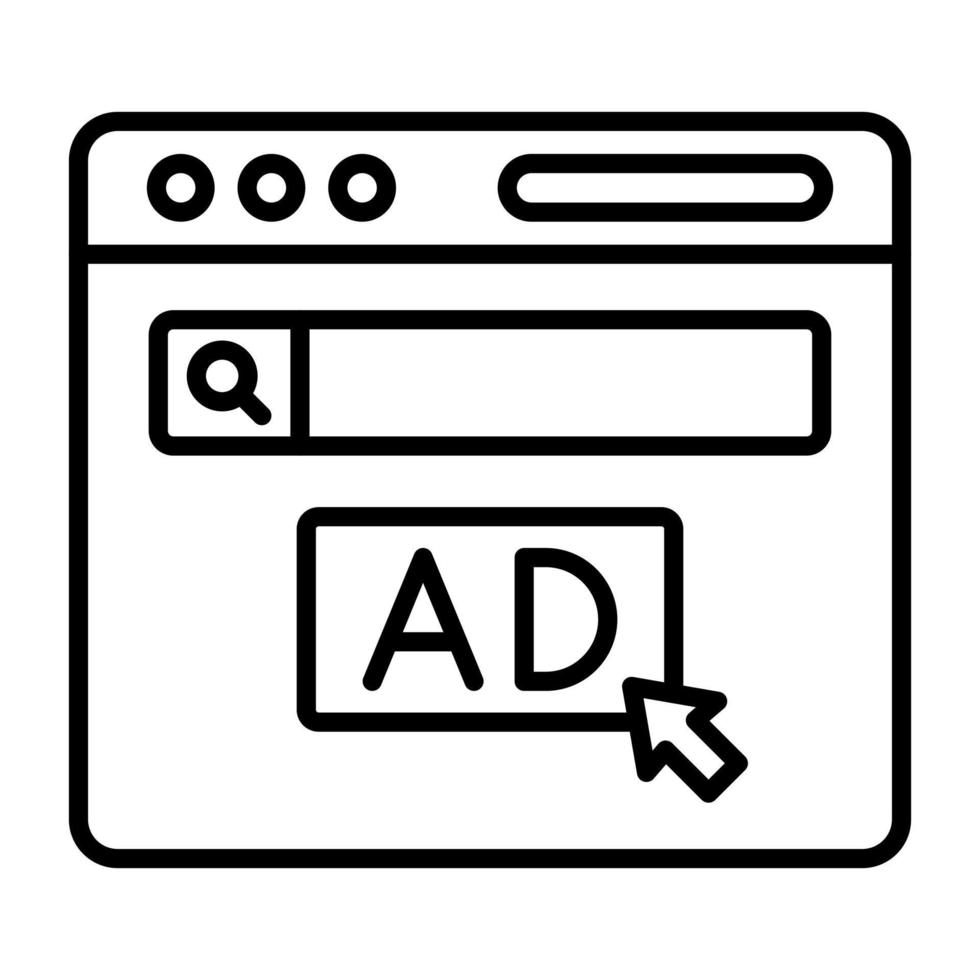 Advertisement vector icon