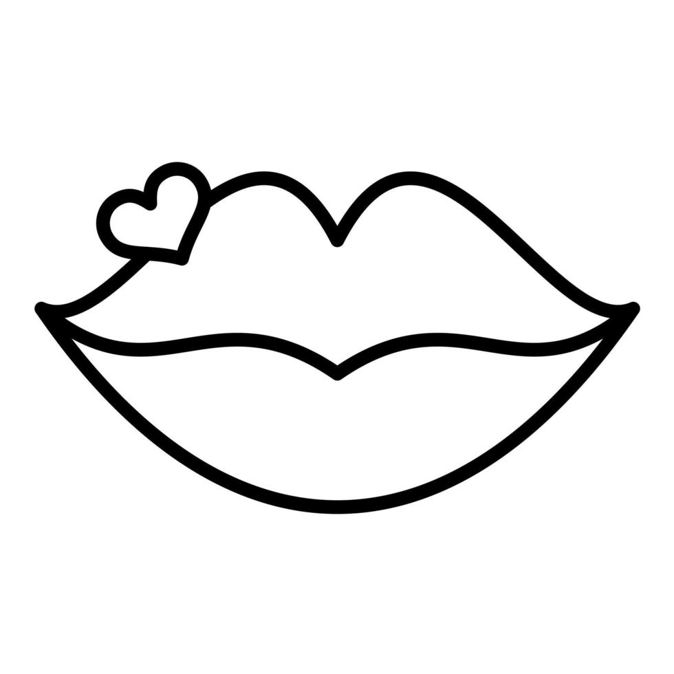 Lips vector icon