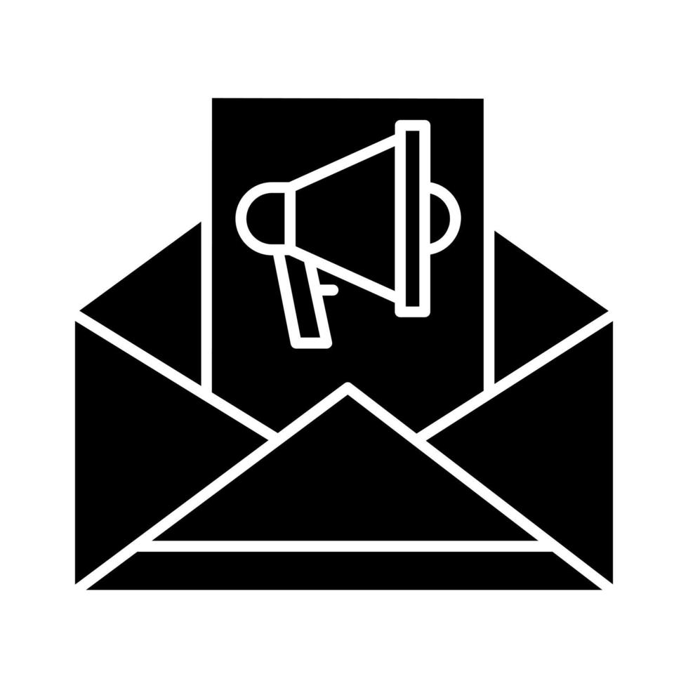 icono de vector de marketing por correo electrónico