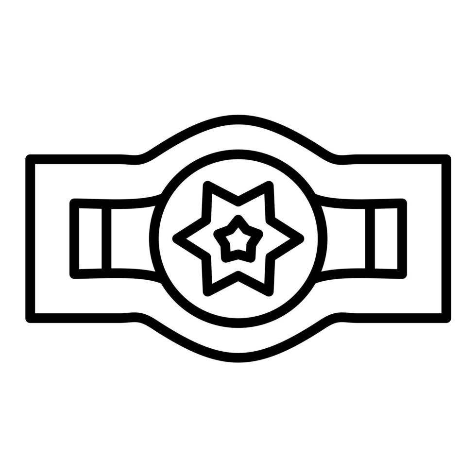 Champion Belt vector icon