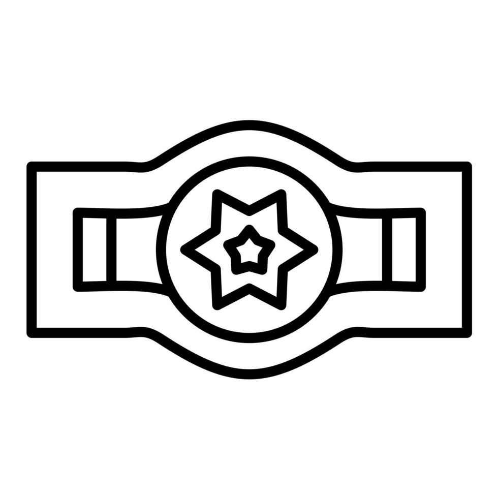 Champion Belt vector icon