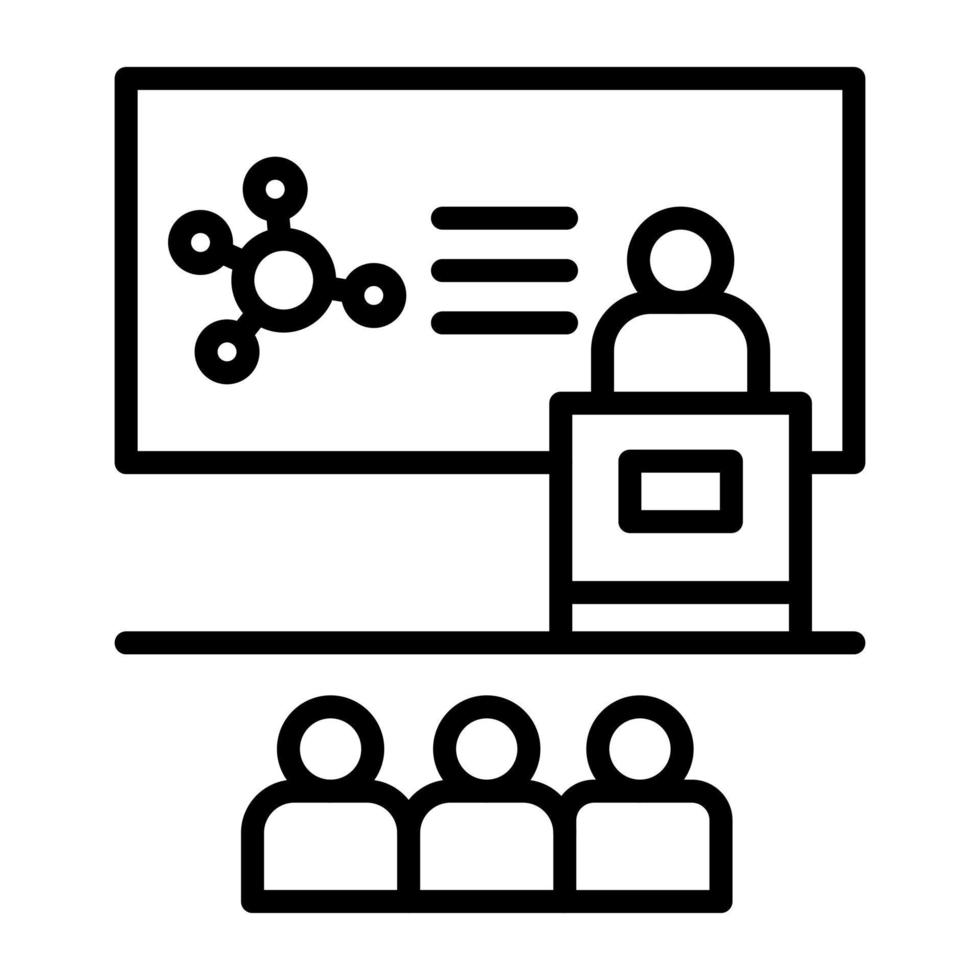 Chemistry Lecture vector icon