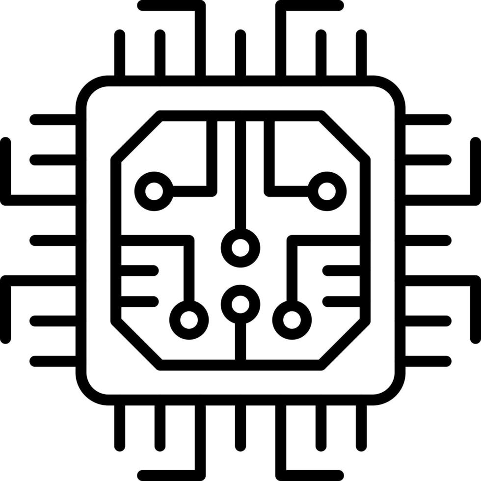 CPU Processor vector icon