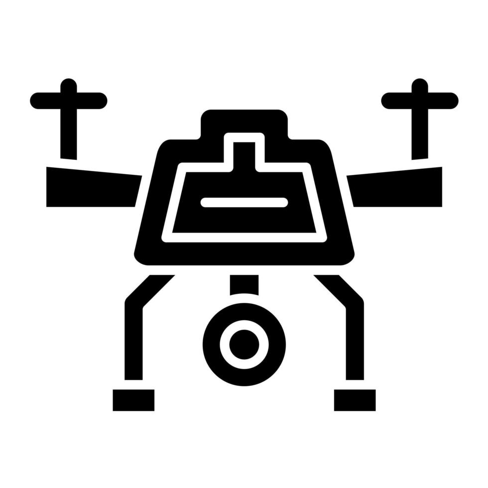 icono de vector de dron de cámara