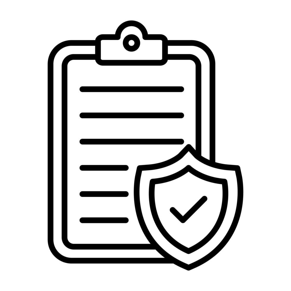 Policy vector icon