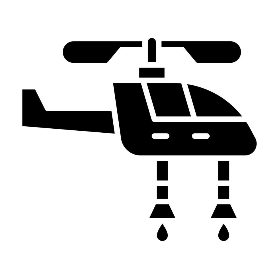 Firefighter Helicopter vector icon