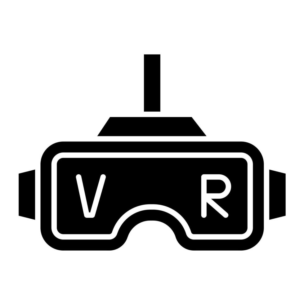 icono de vector de gafas vr