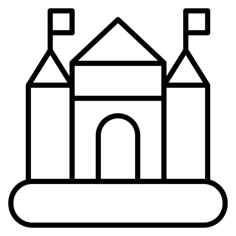 Bouncy Castle vector icon