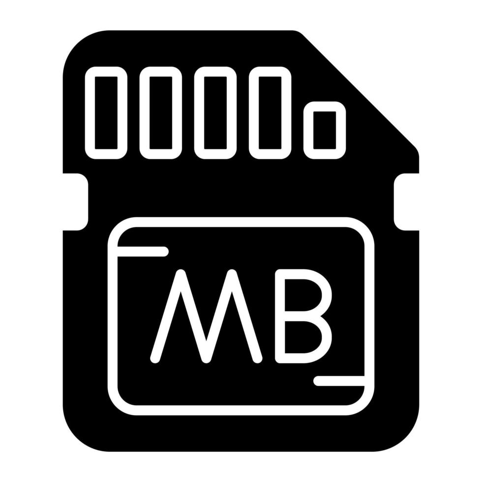 Megabyte vector icon