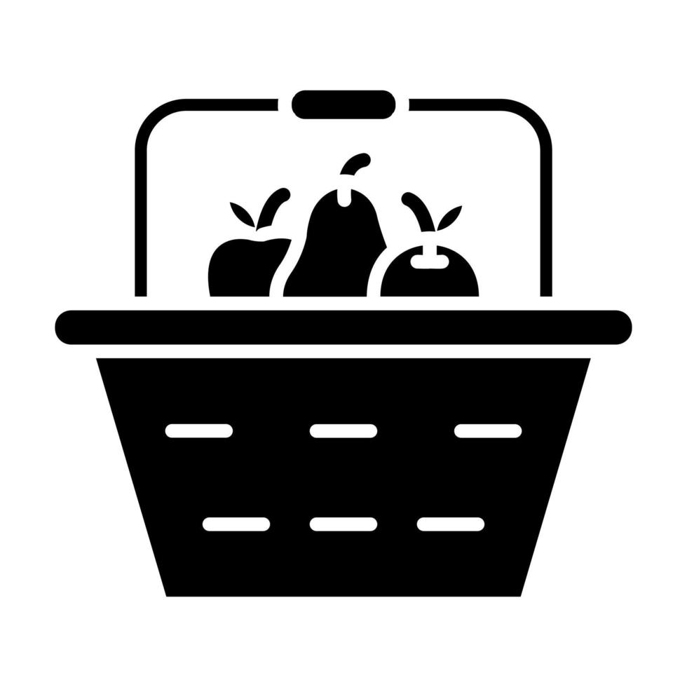 Fruits Basket vector icon