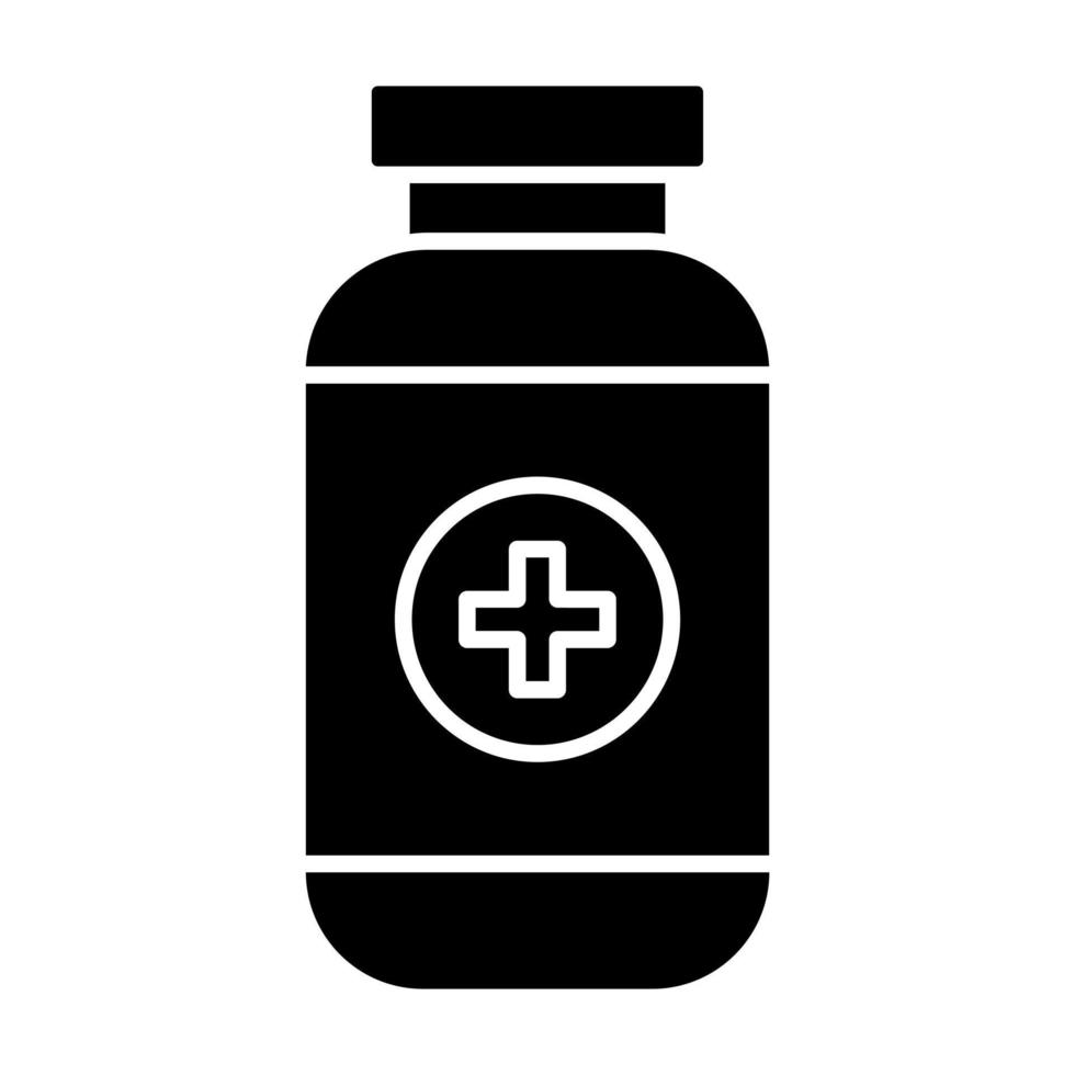 Pills Bottle vector icon