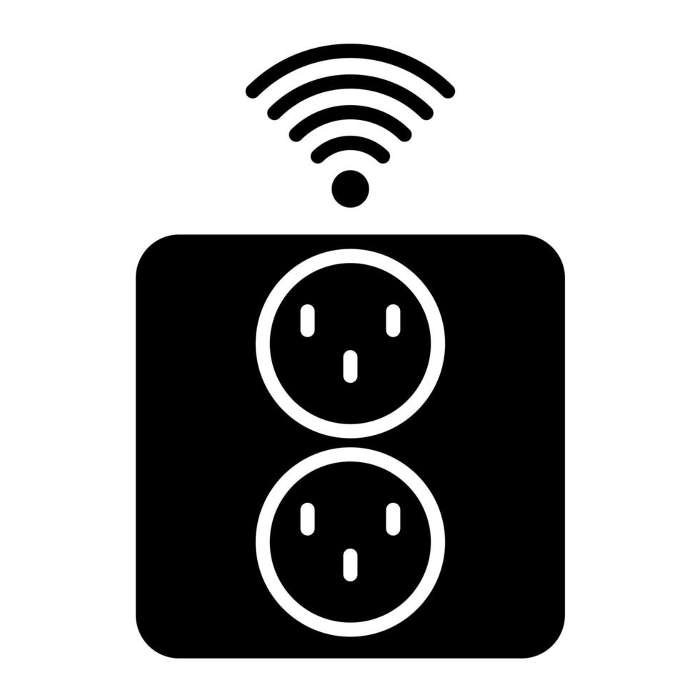 Smart Socket vector icon