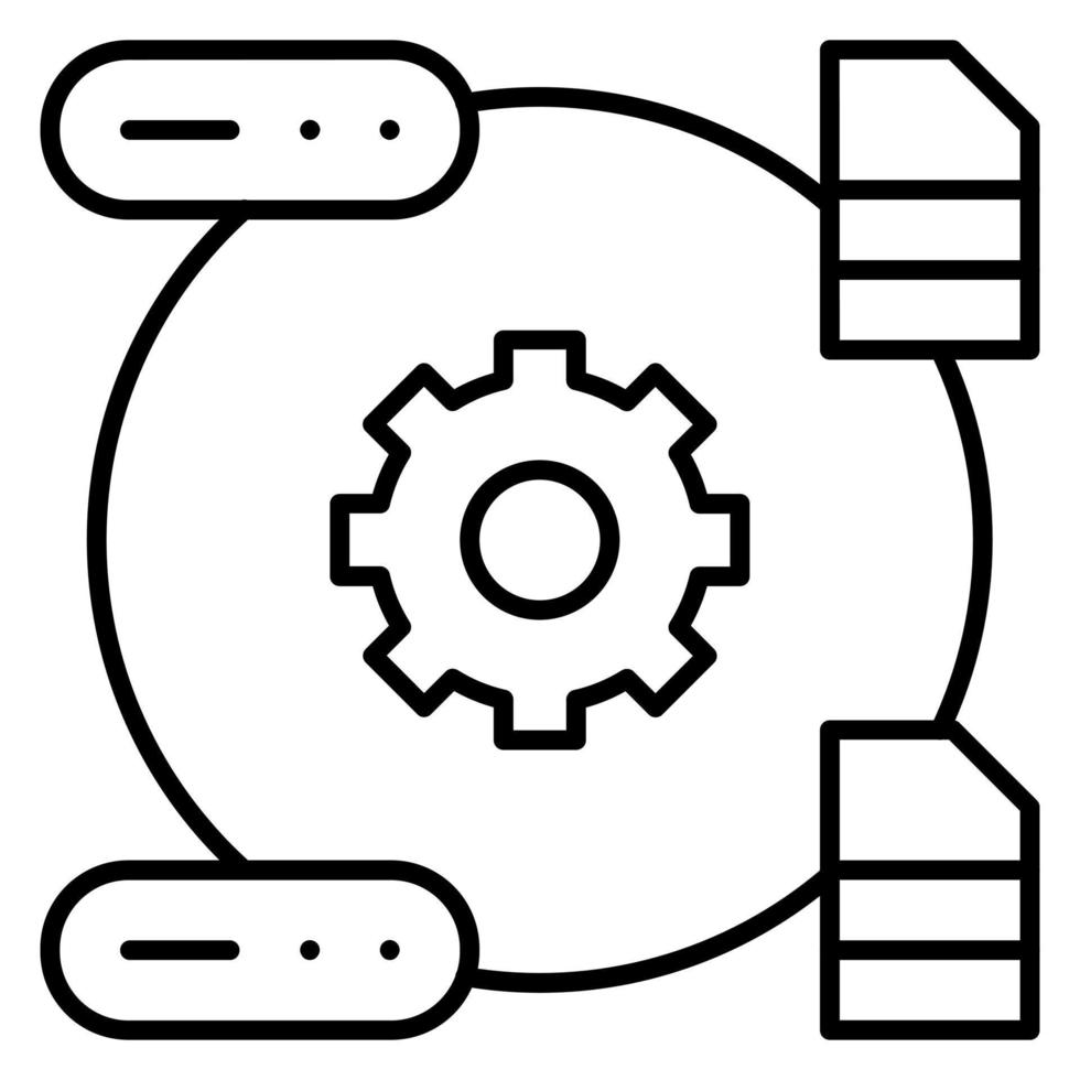 datos transformación vector icono