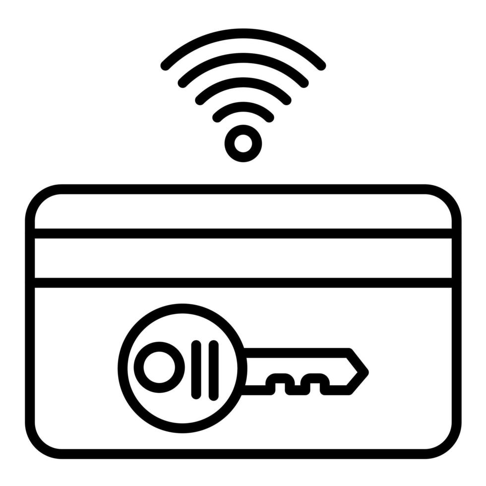 Smart Keycard vector icon