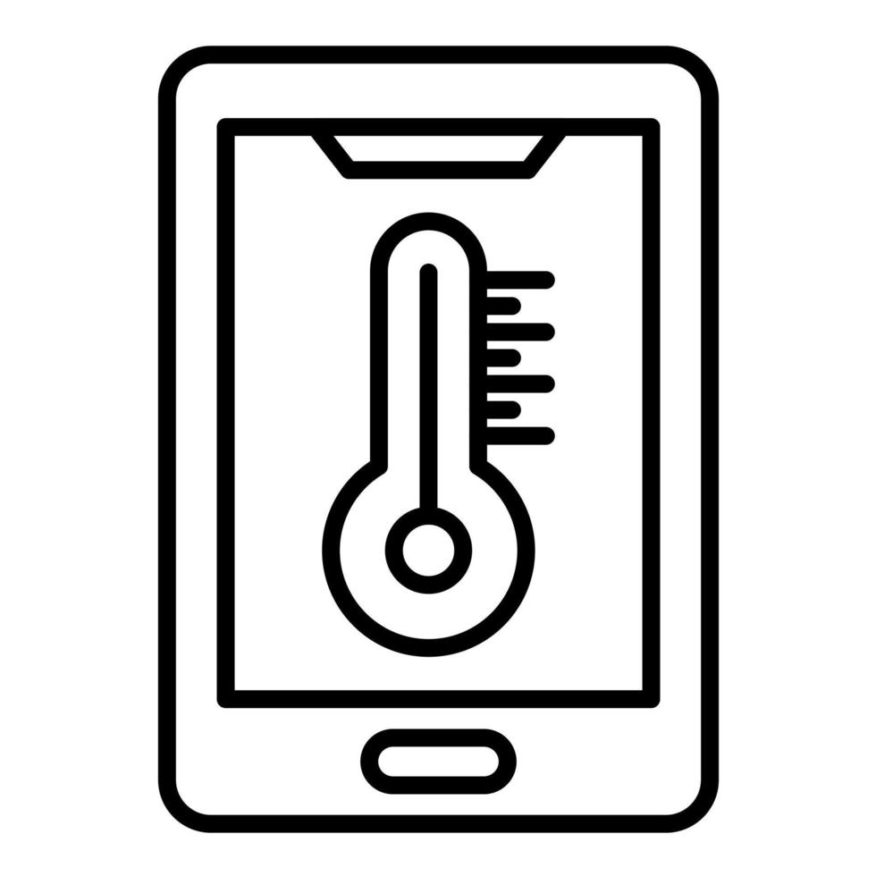 Smart Temperature vector icon