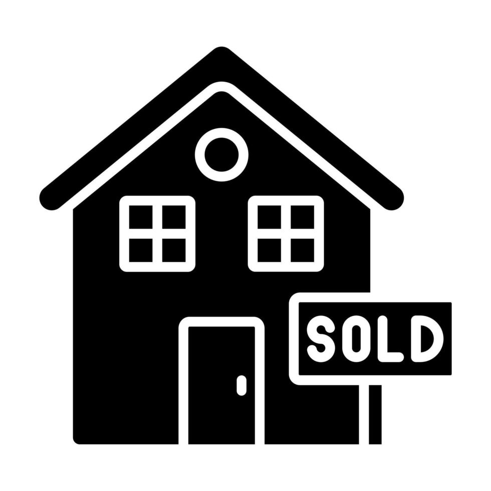 Property Sold vector icon