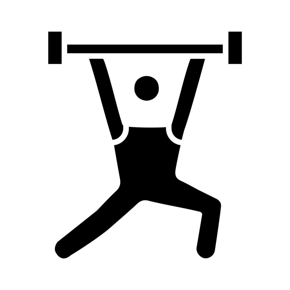 Weightlifter vector icon