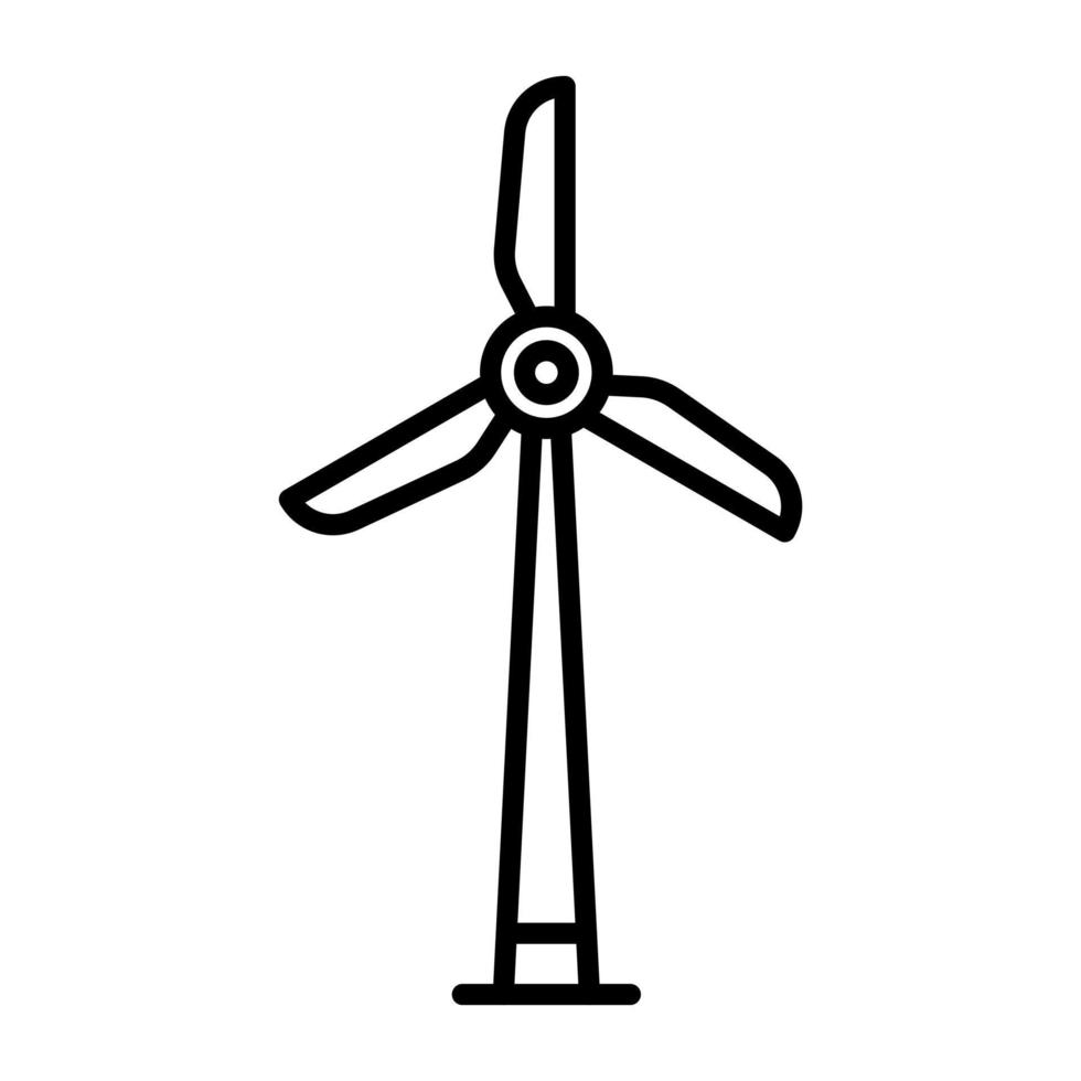 icono de vector de molino de viento