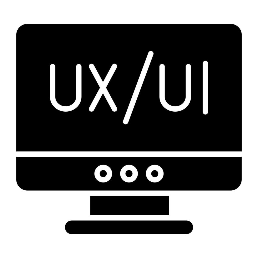 Ui Ux Design vector icon