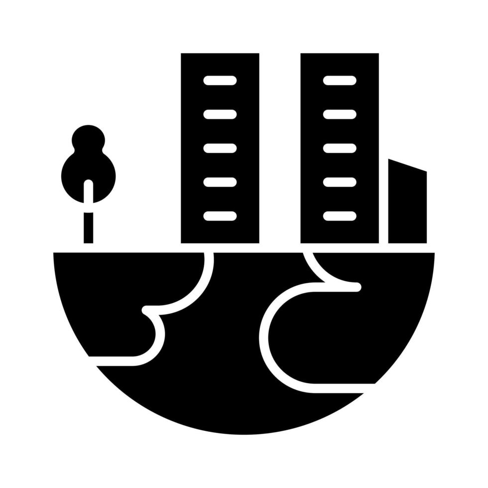 Green City vector icon