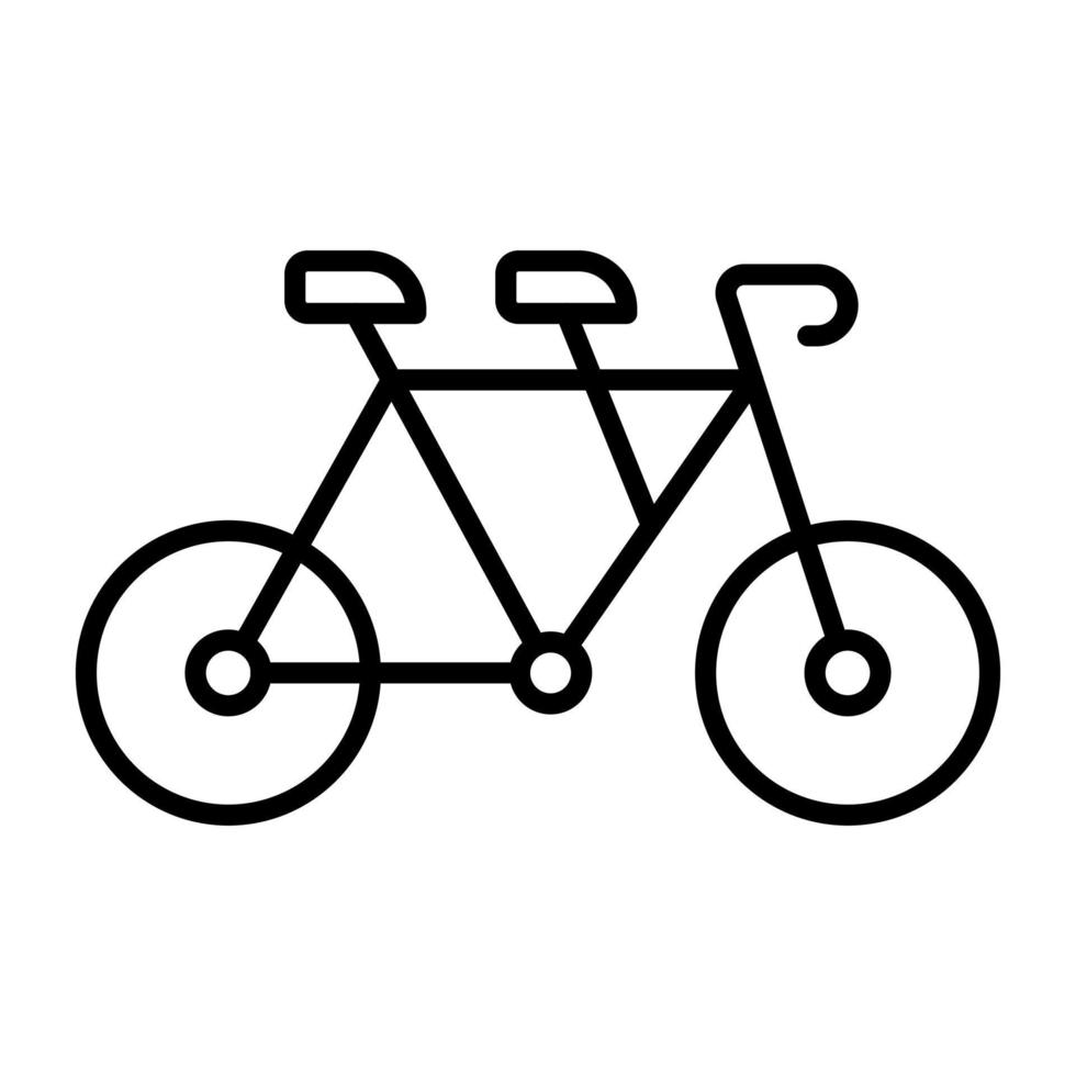Tandem vector icon