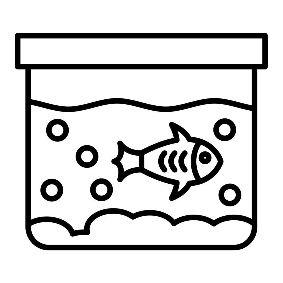 Fish Tank vector icon