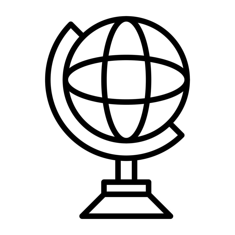 Globe Stand vector icon