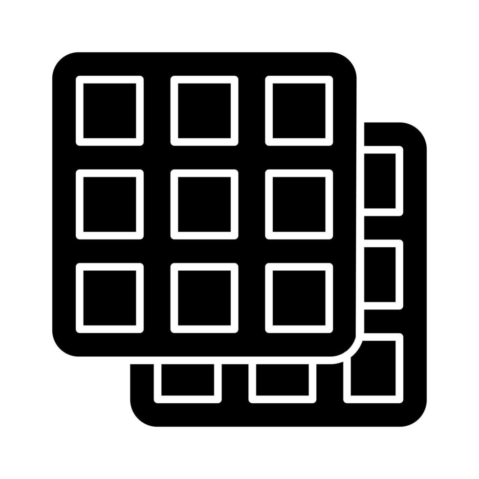 Waffle vector icon