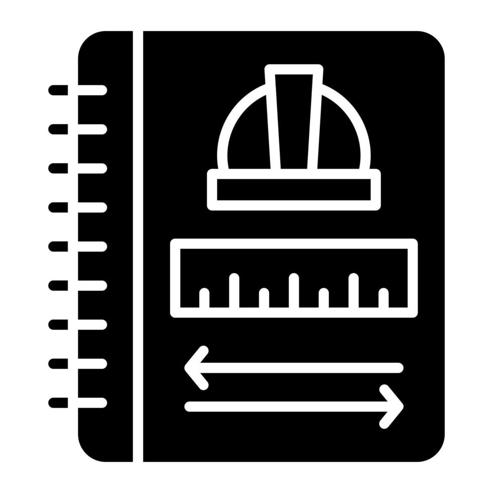 Engineer Notebook vector icon