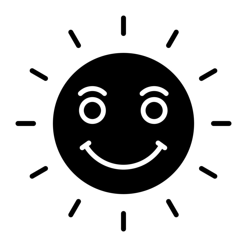 Smiling Face with Sunglasses vector icon