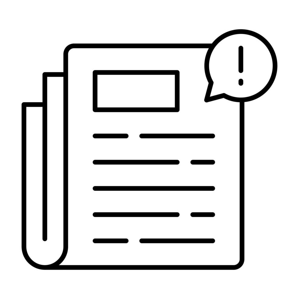 Headline vector icon